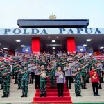 Kapolri dan Panglima TNI serta Kepala Staf Resmikan Mapolda Papua