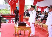 Wakil Bupati Konut Pimpin Upacara Penurunan Bendera HUT ke-80 RI, Bergantian dengan Bupati sebagai Bentuk Sinergi