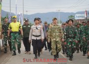 Gelar Hanay March 7 Km, Bupati dan Dandim 1430/Konut Gelorakan Persatuan dan Komitmen Wujudkan Ketahanan Pangan