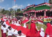 Buka Porseni HUT ke-80 RI di Sawa, Bupati Konut Lepas Balon Bertuliskan “Selamat Bertanding, Baku Jaga Baku Sayang”