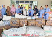 Lewat Lanud Haluoleo, DWP Pemprov Sultra Salurkan Bantuan untuk Korban Banjir