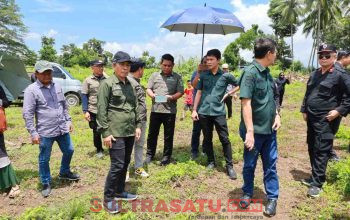 Dukung Ketahanan Pangan, Bupati Konut Tinjau Lokasi Percetakan Sawah Baru di Desa Lamonae