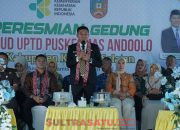 Tingkatkan Mutu Layanan Kesehatan, Bupati Konsel Resmikan Gedung Puskesmas Andoolo