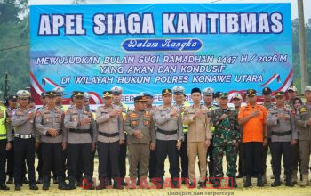 Bupati Konawe Utara Hadiri Apel Siaga Ramadhan, Sinergi Lintas Sektor Perkuat Pengamanan