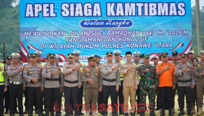 Bupati Konawe Utara Hadiri Apel Siaga Ramadhan, Sinergi Lintas Sektor Perkuat Pengamanan