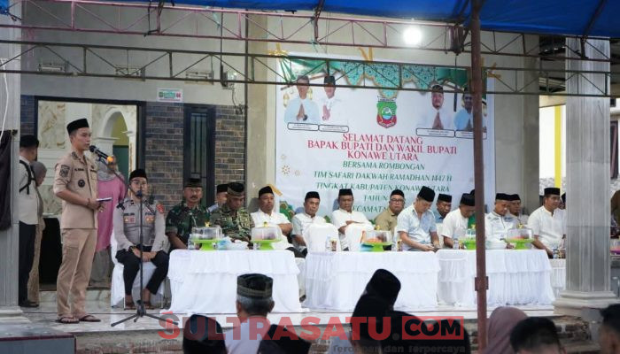 Bupati Konawe Utara Hadiri Safari Ramadan di Wiwirano, Perkuat Ukhuwah dan Silaturahmi