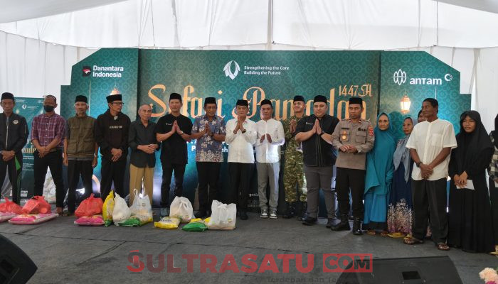 Pererat Silaturahmi, Pemrov Sultra bersama Pemkab Konut dan PT Antam Kompak Safari Ramadhan di Molawe