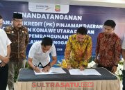 Pemda Konut Lakukan Penandatanganan Perjanjian Kredit 250 Miliar Dengan Bank Sultra Untuk Infrastruktur