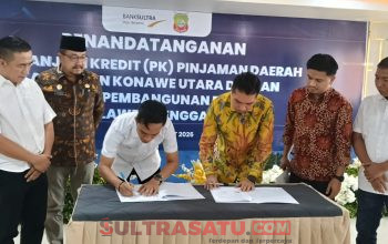 Pemda Konut Lakukan Penandatanganan Perjanjian Kredit 250 Miliar Dengan Bank Sultra Untuk Infrastruktur