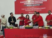 Wakil Bupati Konut Hadiri Peresmian Kantor DPC PDIP Konawe Oleh Pengurus Pusat