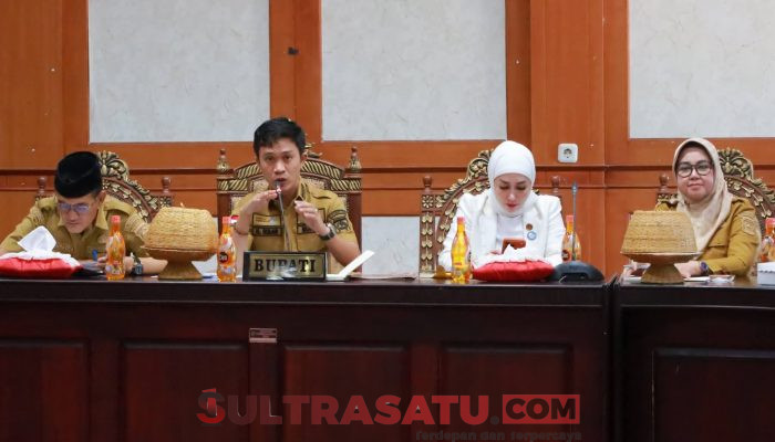 Pimpin Rapat Persiapan HUT ke-62 Sultra, Bupati Konawe Utara Tekankan Peran Aktif OPD