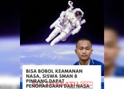 Berhasil Bobol Keamanan NASA, Siswa SMAN 8 Pinrang Raih Penghargaan Atas Prestasinya