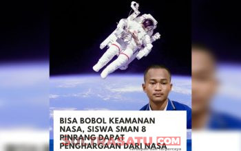 Berhasil Bobol Keamanan NASA, Siswa SMAN 8 Pinrang Raih Penghargaan Atas Prestasinya