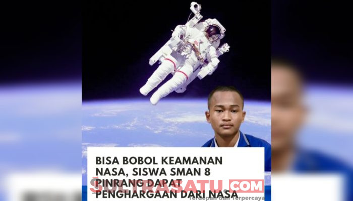 Berhasil Bobol Keamanan NASA, Siswa SMAN 8 Pinrang Raih Penghargaan Atas Prestasinya
