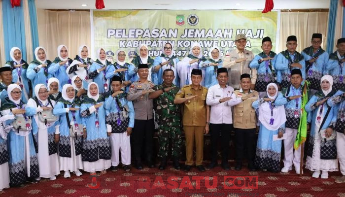 JCH Konawe Utara 1447 H/2026 M Resmi Dilepas, Wabup Abuhaera Minta Prioritaskan Pelayanan Jemaah Lansia dan Perempuan