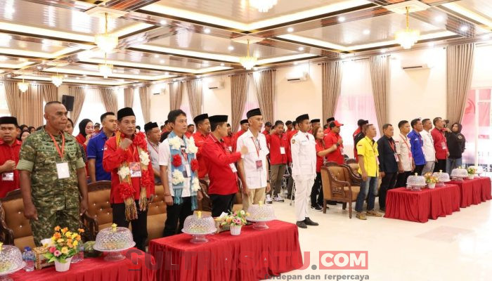Bupati Konawe Utara Buka Musancab PDI Perjuangan, Tekankan Soliditas dan Kedekatan dengan Rakyat