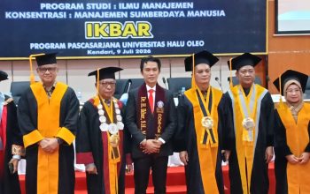 Bupati Konut Ikbar Raih Gelar Doktor UHO di Usia 37 Tahun, Kuliah S3 Tingkatkan Kualitas Kebijakan