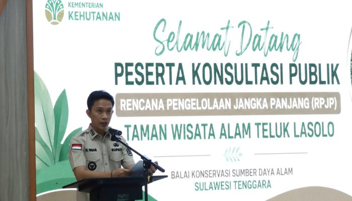 ‎Mendorong Pariwisata Berkelanjutan: Bupati Konawe Utara Resmi Buka Konsultasi Publik RPJP TWA Teluk Lasolo  ‎