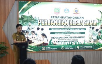 Bupati Ikbar Hadiri Penandatanganan Kerja Sama Program Sekolah Berdampak, Dorong Transformasi Pendidikan Konawe Utara
