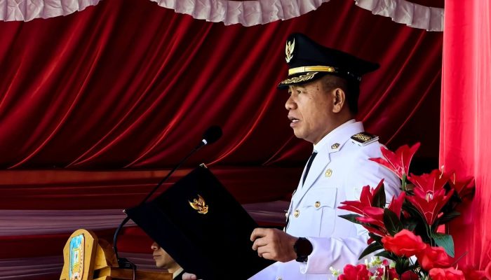 Bupati Irham Kalenggo Pimpin Upacara HUT ke-81 RI di Konawe Selatan
