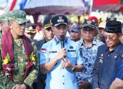 Bupati Konut lkbar Apresiasi Sinergi TNI dan PT Antam Dalam Pembangunan jembatan Perintis Garuda di Konawe Utara