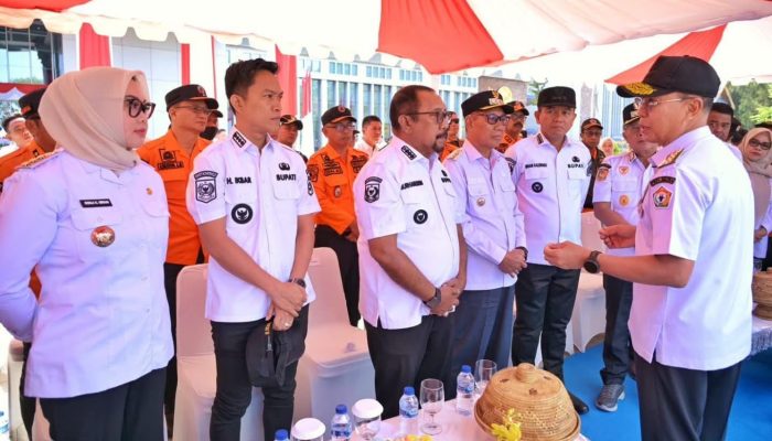 Perkuat Kesiapsiagaan Bencana, Bupati Konawe Utara Hadiri Apel Siaga Karhutla dan Kekeringan Tingkat Sultra