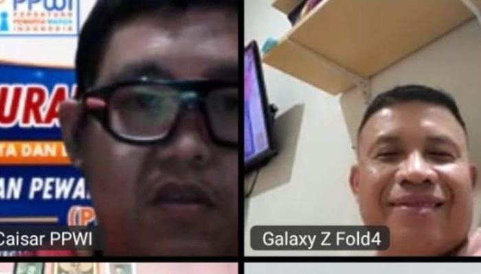 Ketua DPD PPWI Sultra Ikuti Silaturahmi Nasional Secara Daring