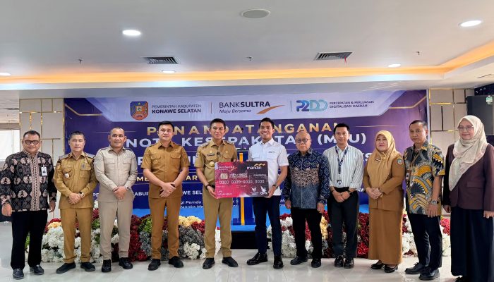 Dorong Transparansi Keuangan, Bank Sultra dan Pemkab Konawe Selatan Resmi Terapkan Kartu Kredit Pemerintah Daerah